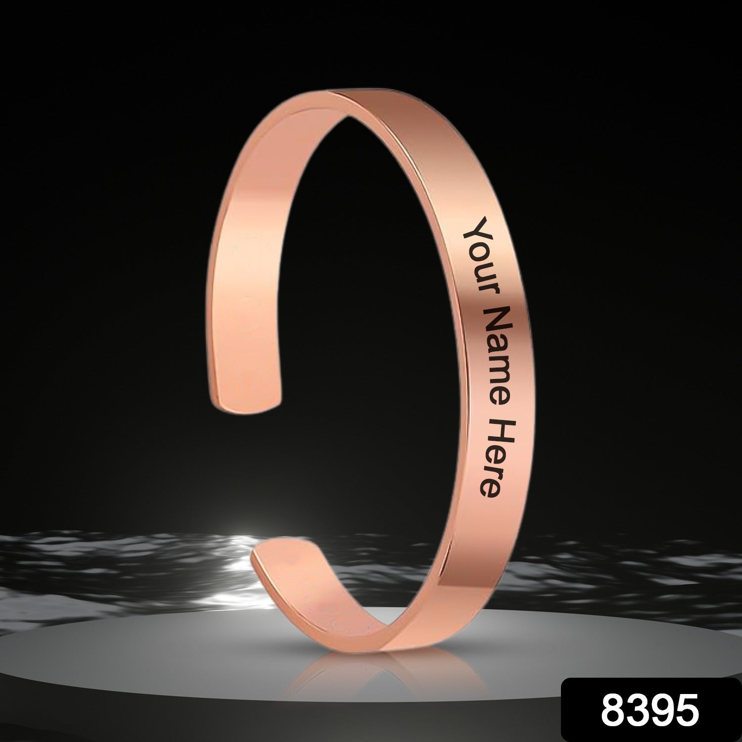 Customized  Personalized Stylish Kada Bracelet (1 Pc  Rose Gold Copper) Customized  Personalized Stylish Kada Bracelet (1 Pc  Rose Gold Copper)